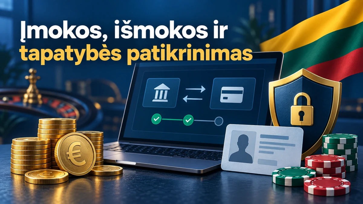 Kazino internetu mokėjimai ir išmokėjimo kelias