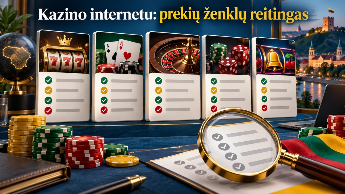 Kazino internete: palyginimo laukai