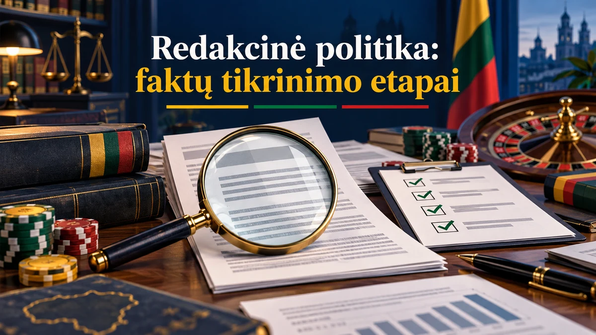 Redakcinė politika: faktų tikrinimo etapai